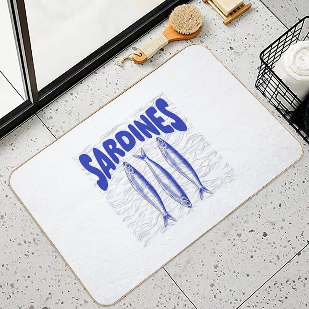 Portuguese Sardines  Odorless Bath Mat