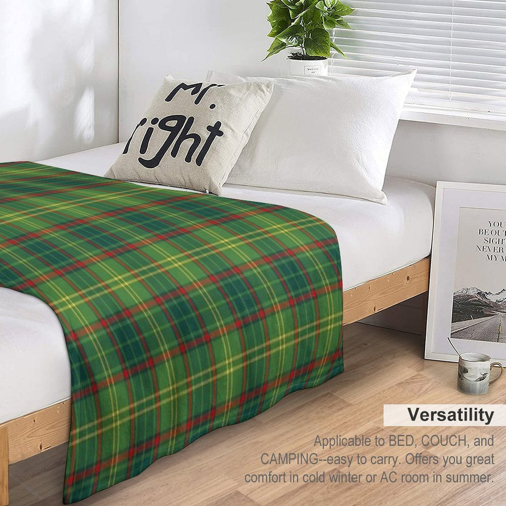 County ARMAGH Tartan  Official Armagh Tartan, Ulster, Ireland Gift-ready Throw Blanket