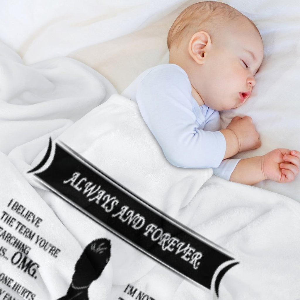 Elijah Quote Tee. All-season Throw Blanket
