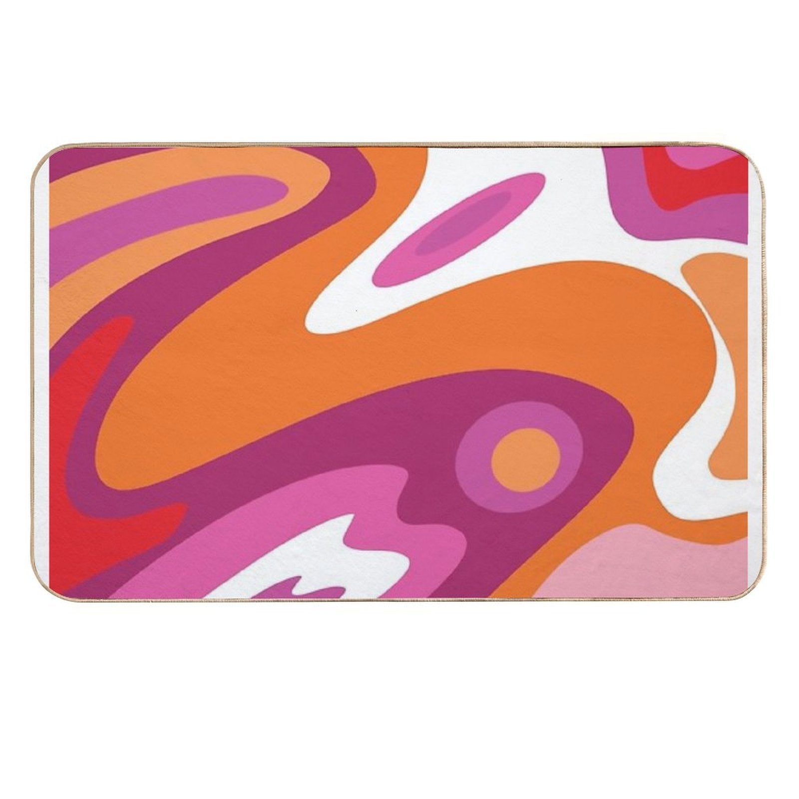 Lesbian Groovy Pattern  Eco-Friendly Bath Mat