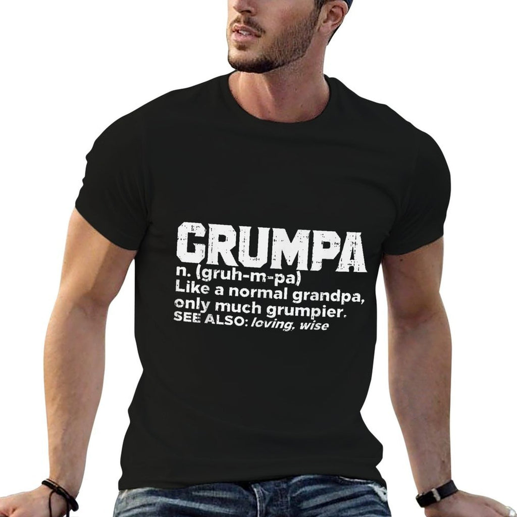 Grumpa Normal Grandpa Grumpier Funny Grandfather Men Gift  Eco-friendly Material T-Shirt