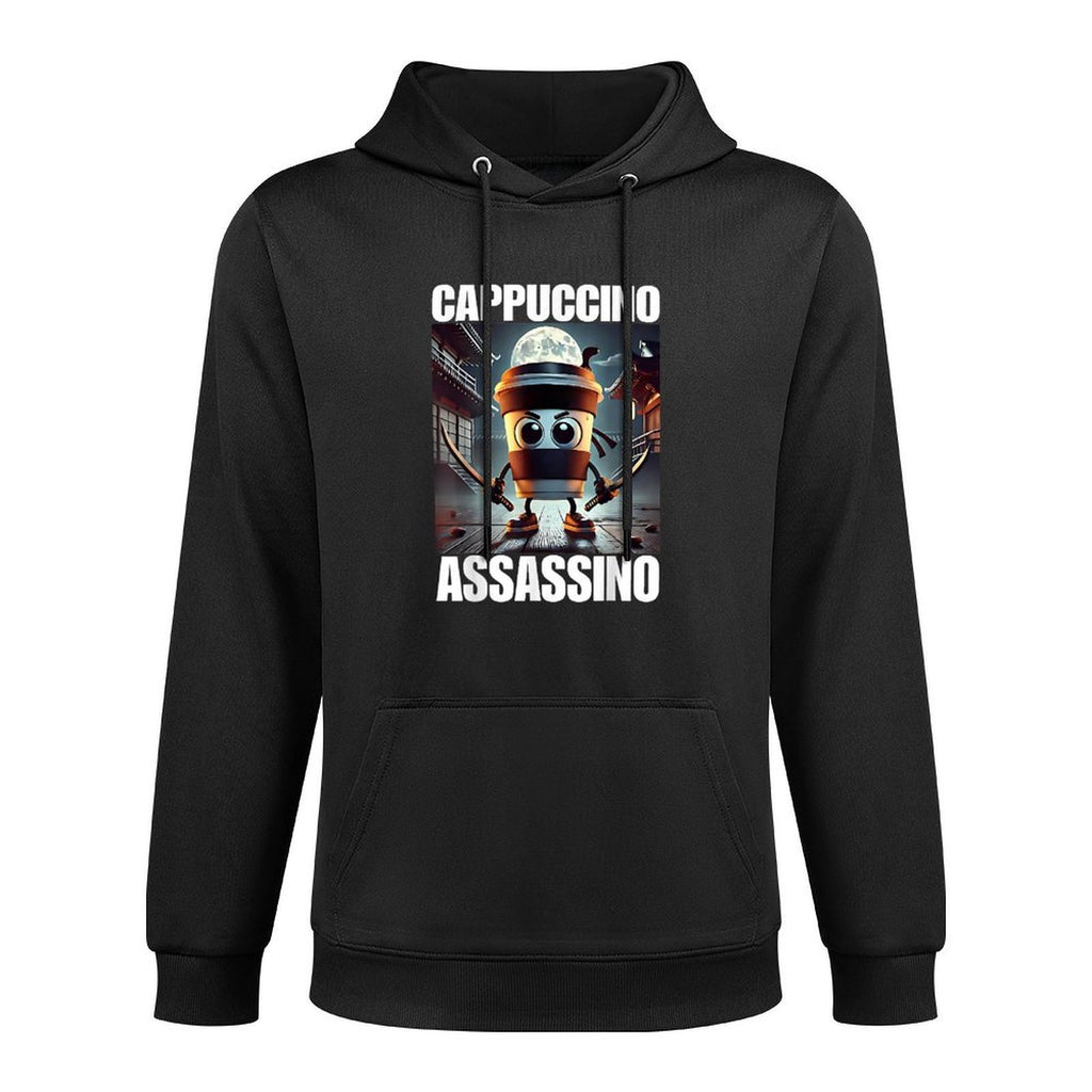 Cappuccino Assassino - Italian Brainrot Meme Shrink-Resistant Hoodie