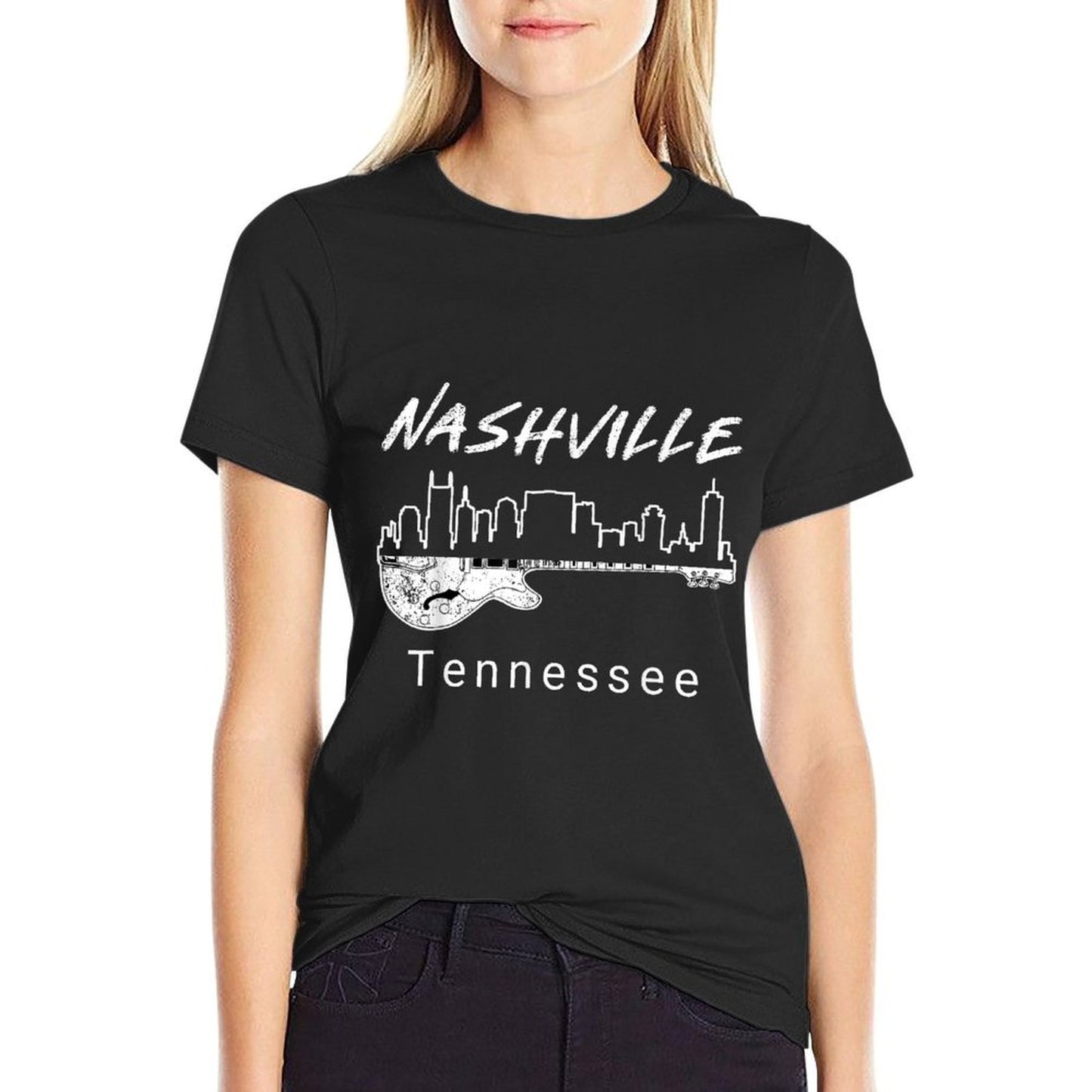 Souvenirs From Nashville Tn Guitar Nashville Gifts  Slim-fit Cut T-Shirt