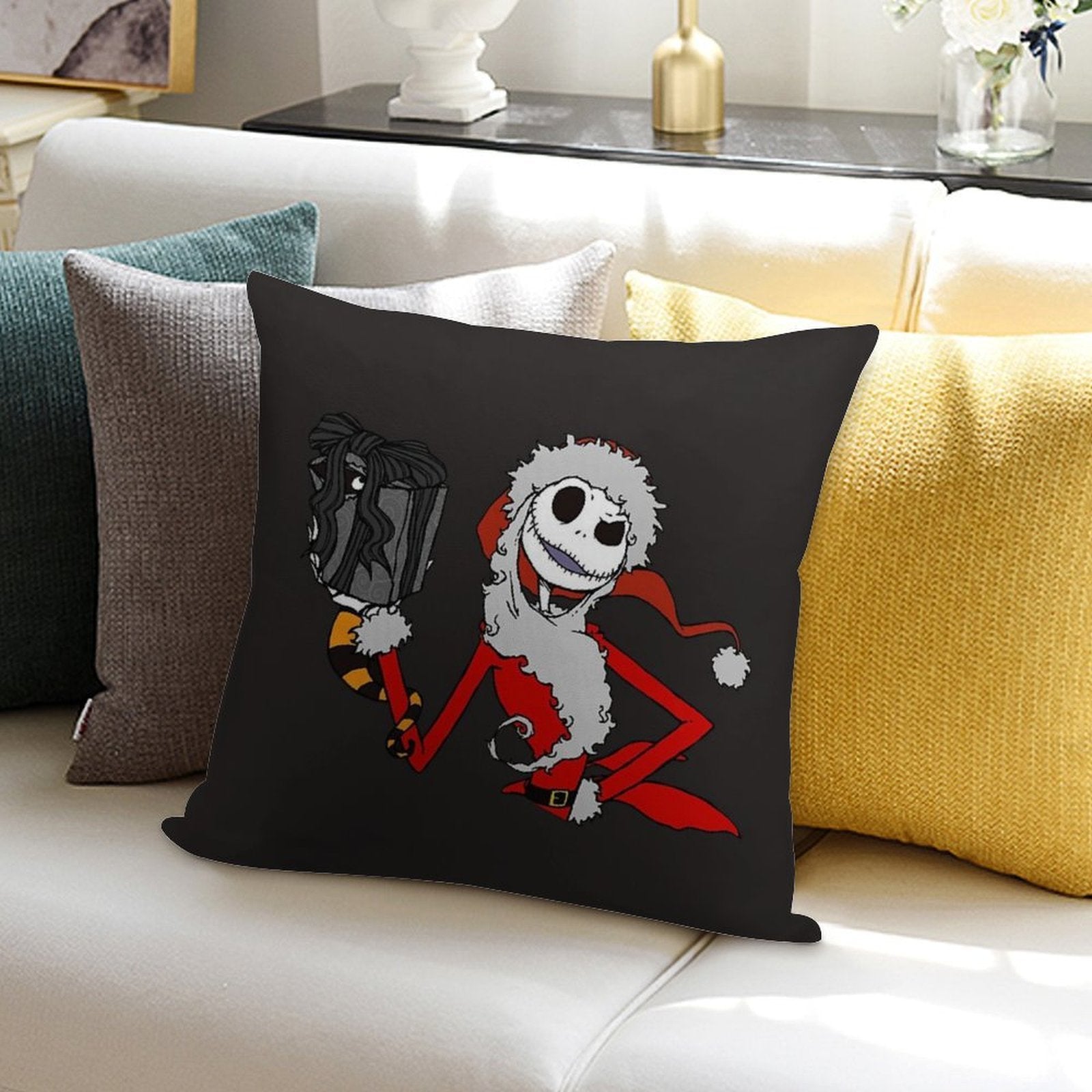 The Nightmare before Christmas Soft Shrink-Resistant Throw Pillow