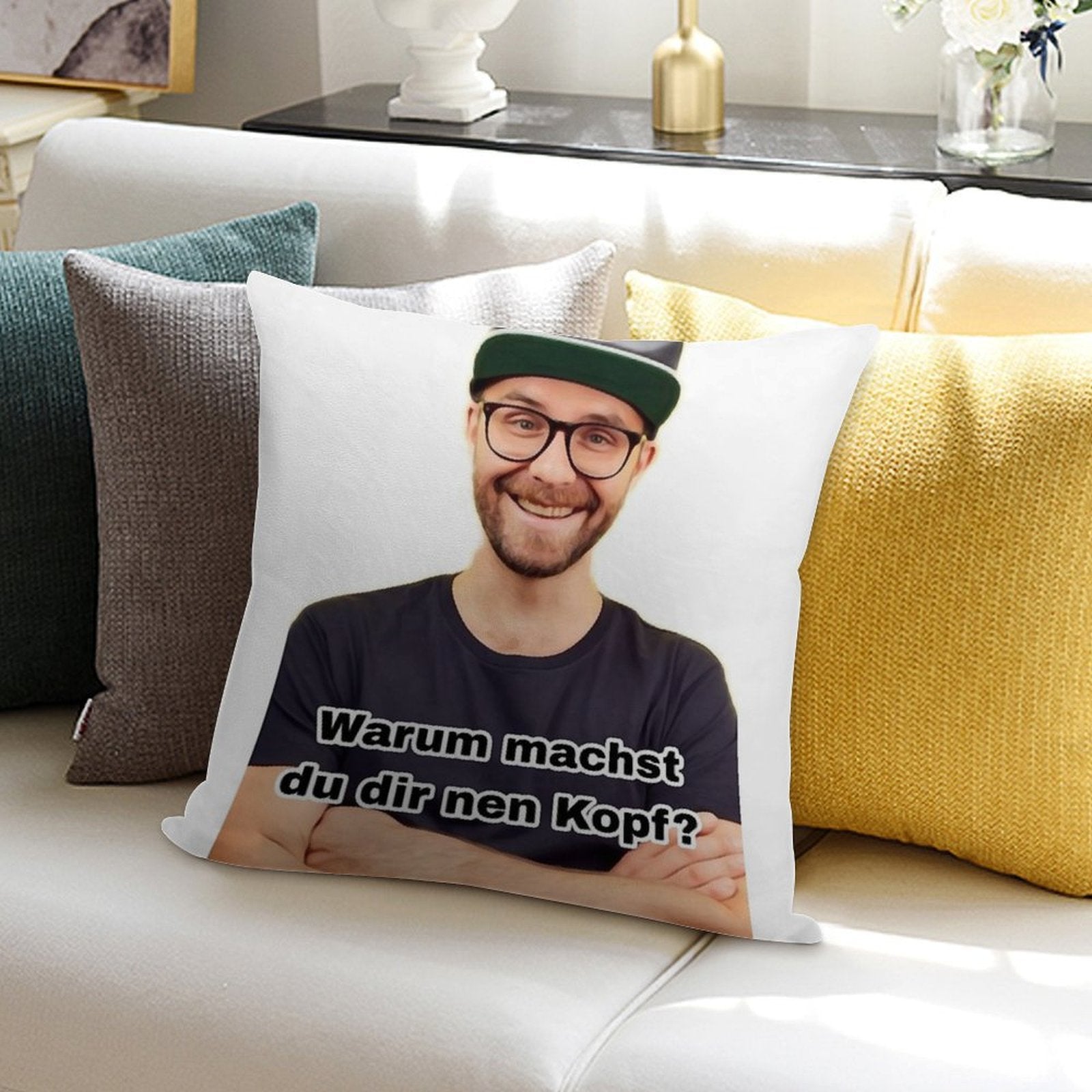 Mark Forster - Why Are You Banging Your Head Memes Soft Warmth Comfort Throw Pillow