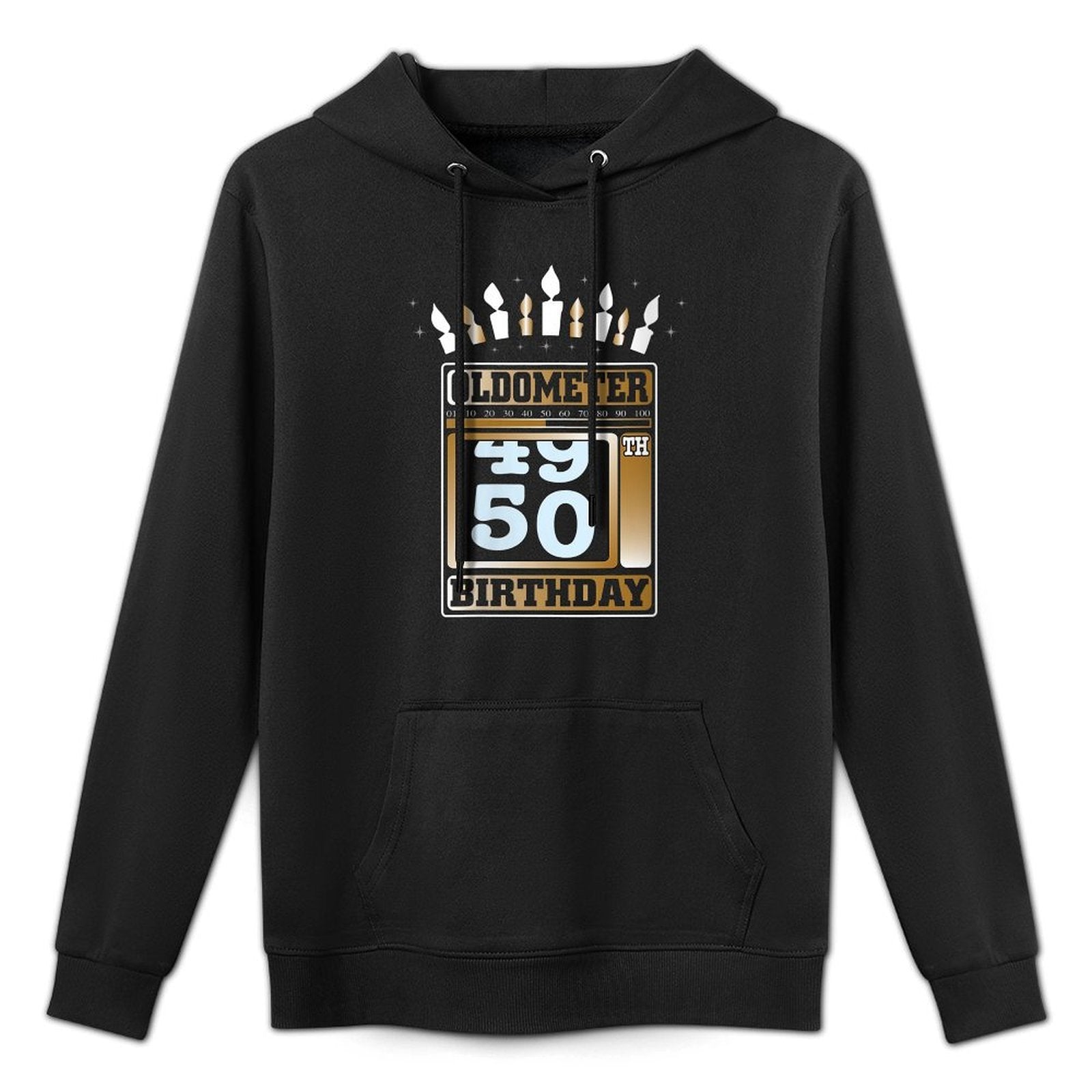 Womens Oldometer 49-50 50th Birthday Funny Gift Relaxed Fit Hoodie