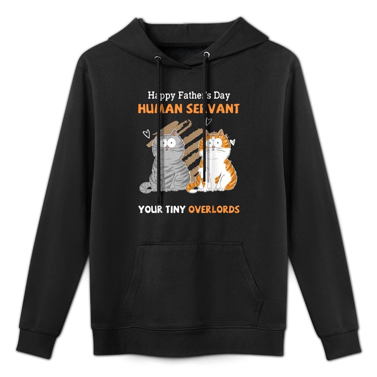 Happy Fathers Day Human Servant Your Tiny Overlords Shape Retention Hoodie