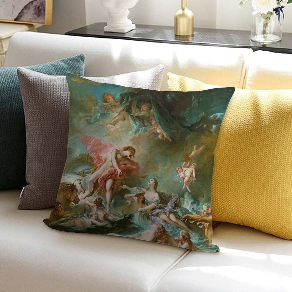 François Boucher The Setting of The Sun Soft Home Decor Throw Pillow
