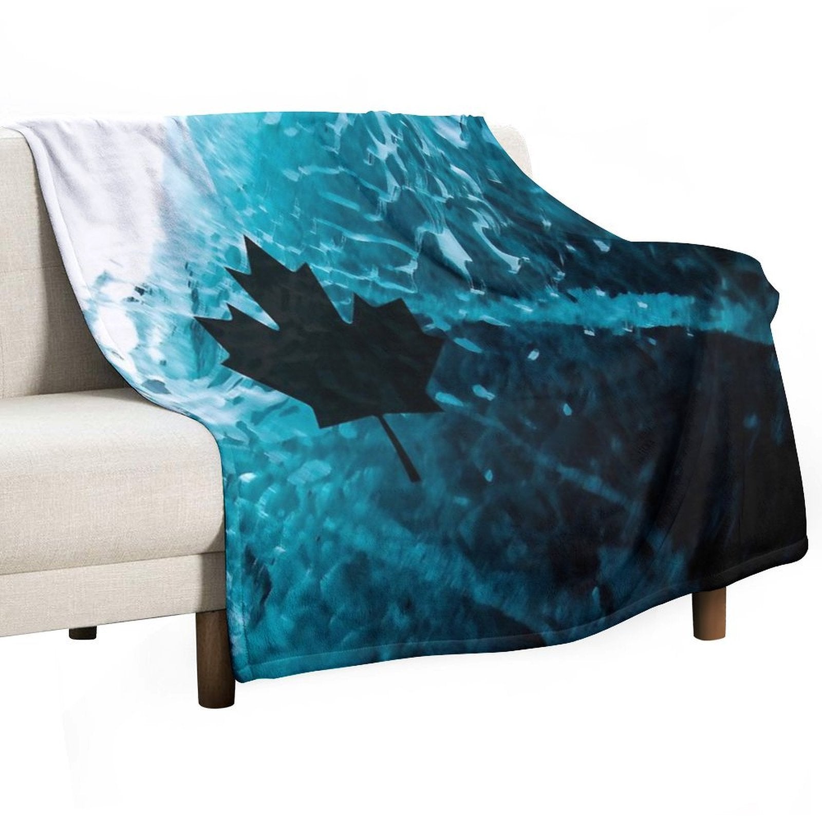 Dark Ice Machine-washable Throw Blanket