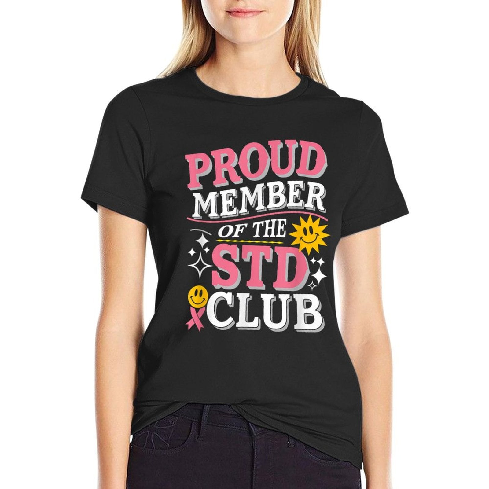 Proud Member of The STD Club Inappropriate Saying Men Women  Soft T-Shirt