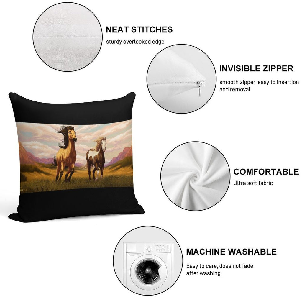 Spirit Stallion of The Cimarron Soft Style Accent Throw Pillow