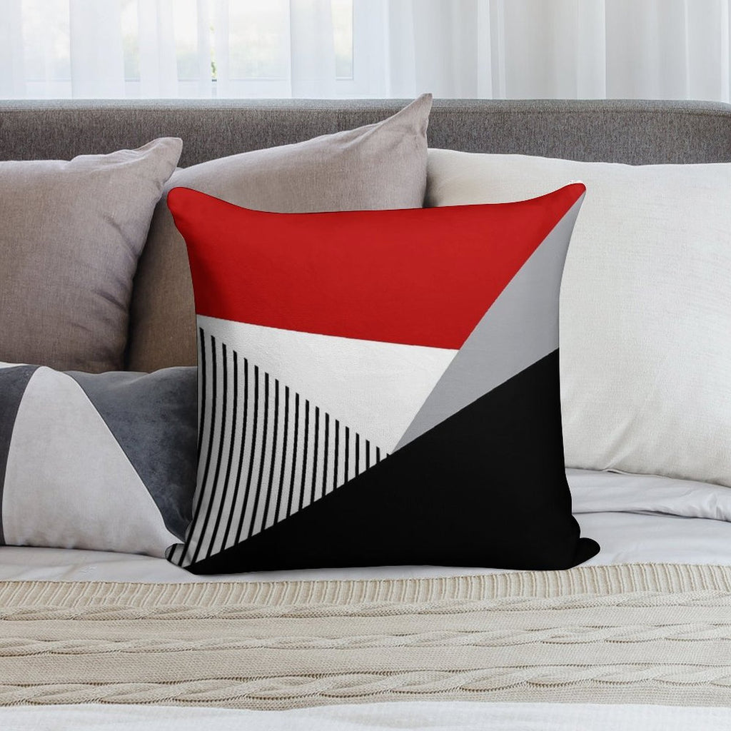 Colorful Geometry Soft Warmth Comfort Throw Pillow
