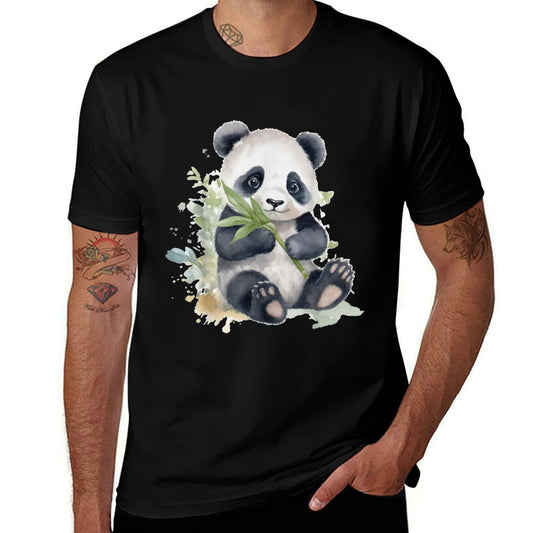 Watercolor Panda Comfortable T-Shirt