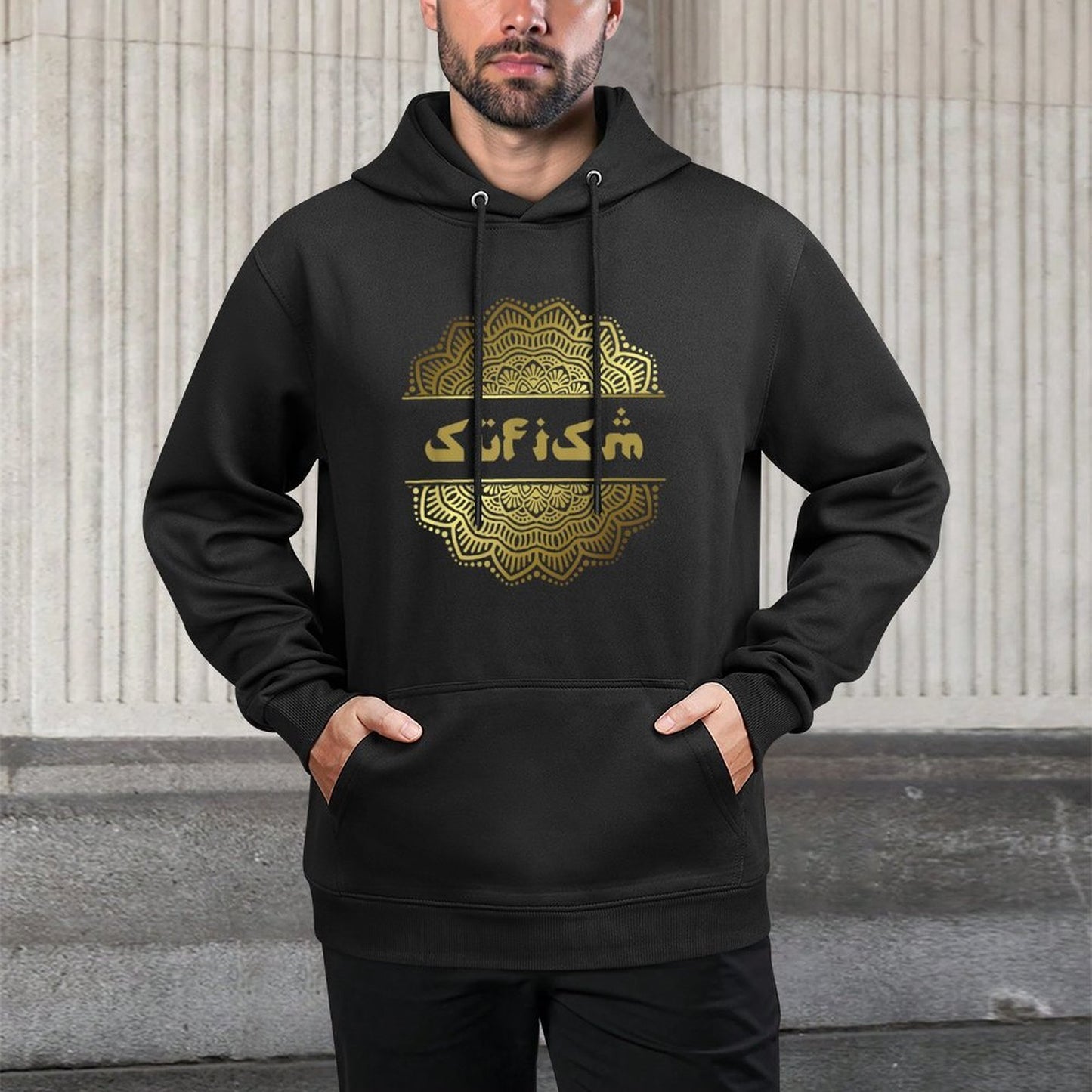 Sufism Sufi Mevlevi Arabic Spiritual Mandala Easy Care Hoodie