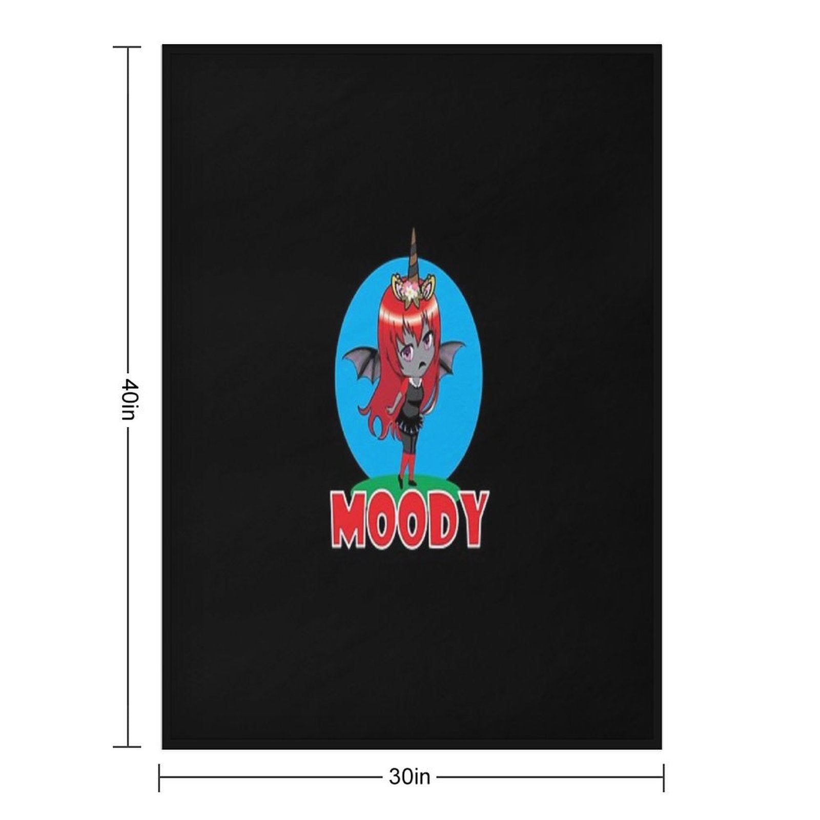 Iamsanna Moody Shrink-resistant Throw Blanket