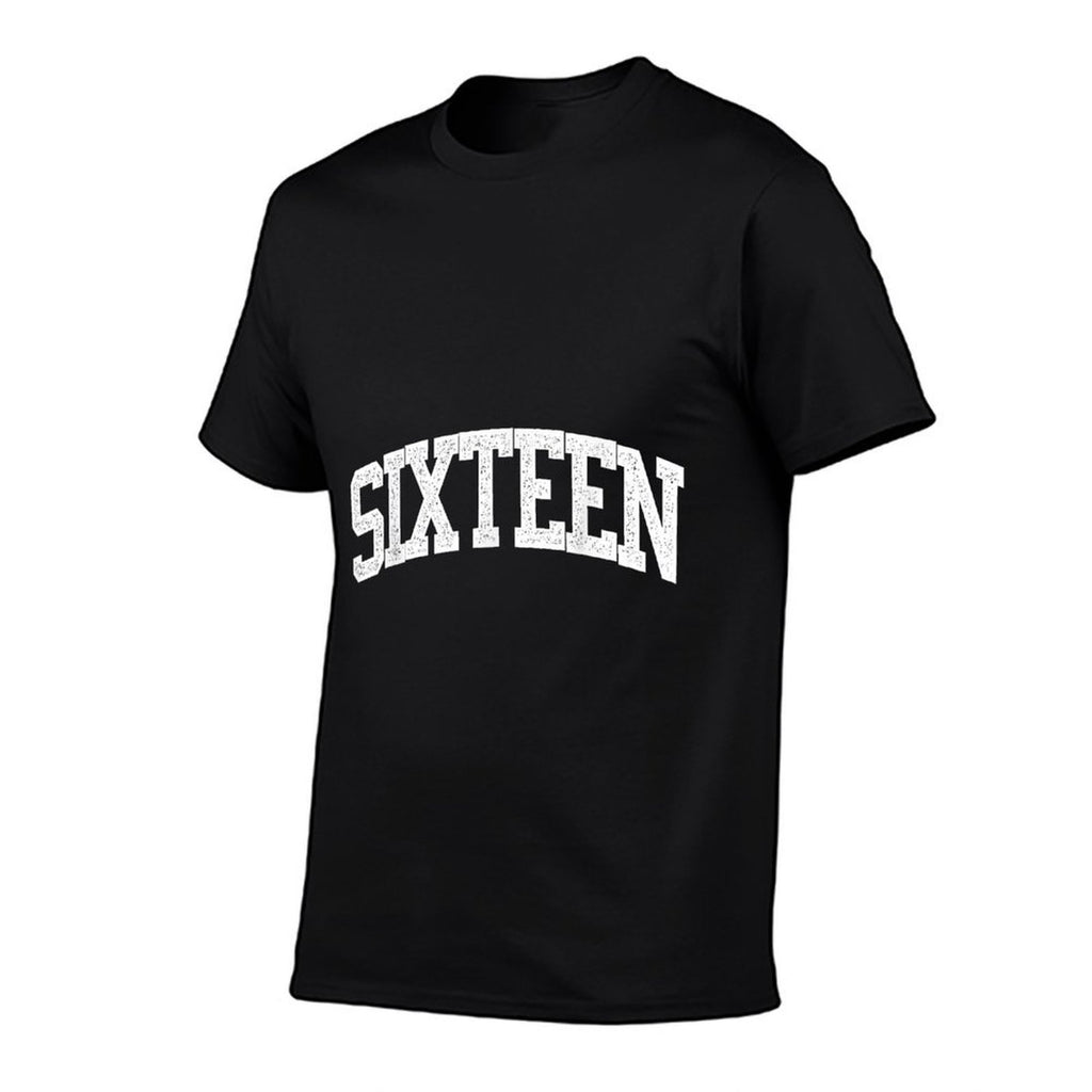 Sixteen Minimalist 16th Birthday Design 16-Year-Old  Soft T-Shirt