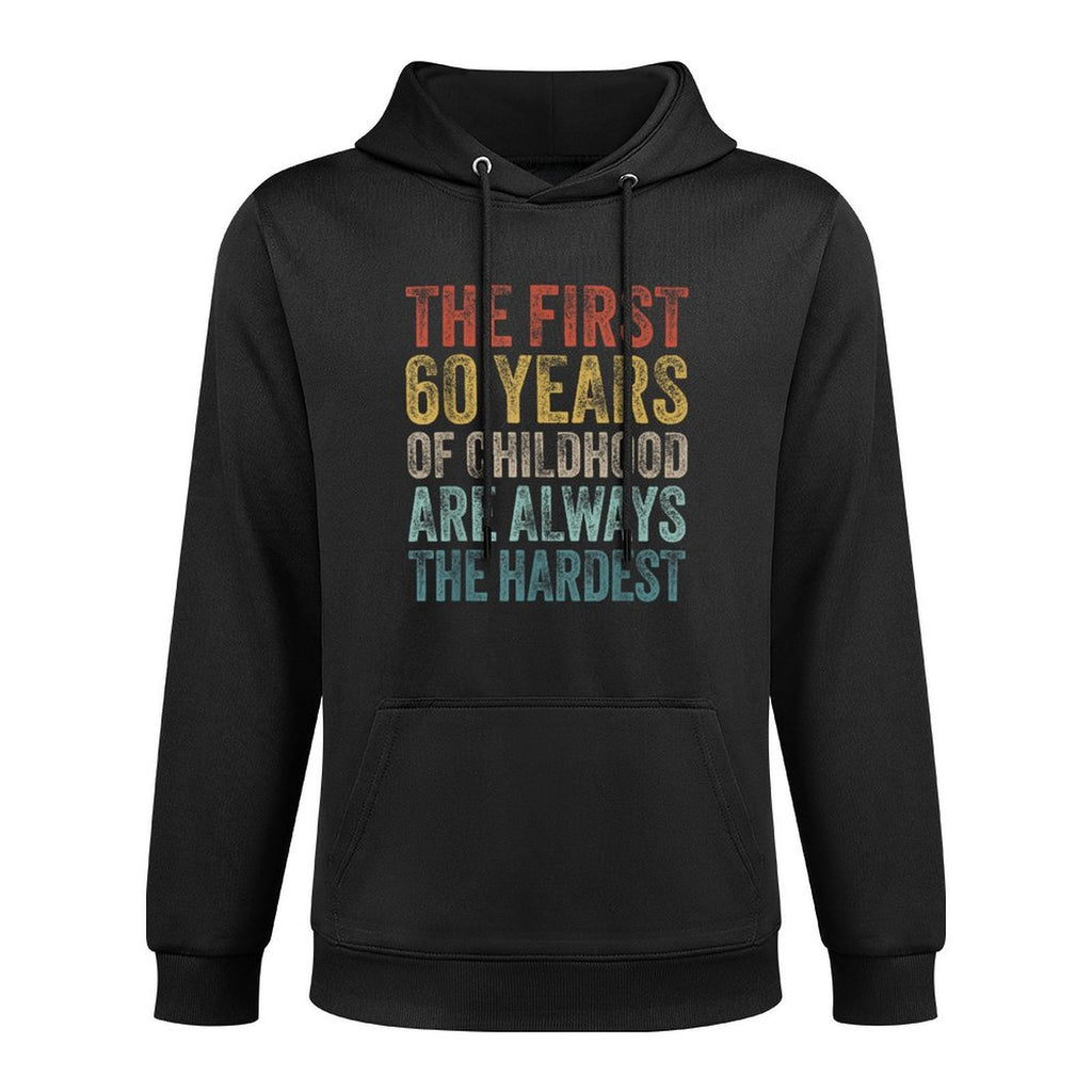 60th Birthday Men 60 Years Old Women Sixty YO Vintage 1965 Moisture-Wicking Hoodie