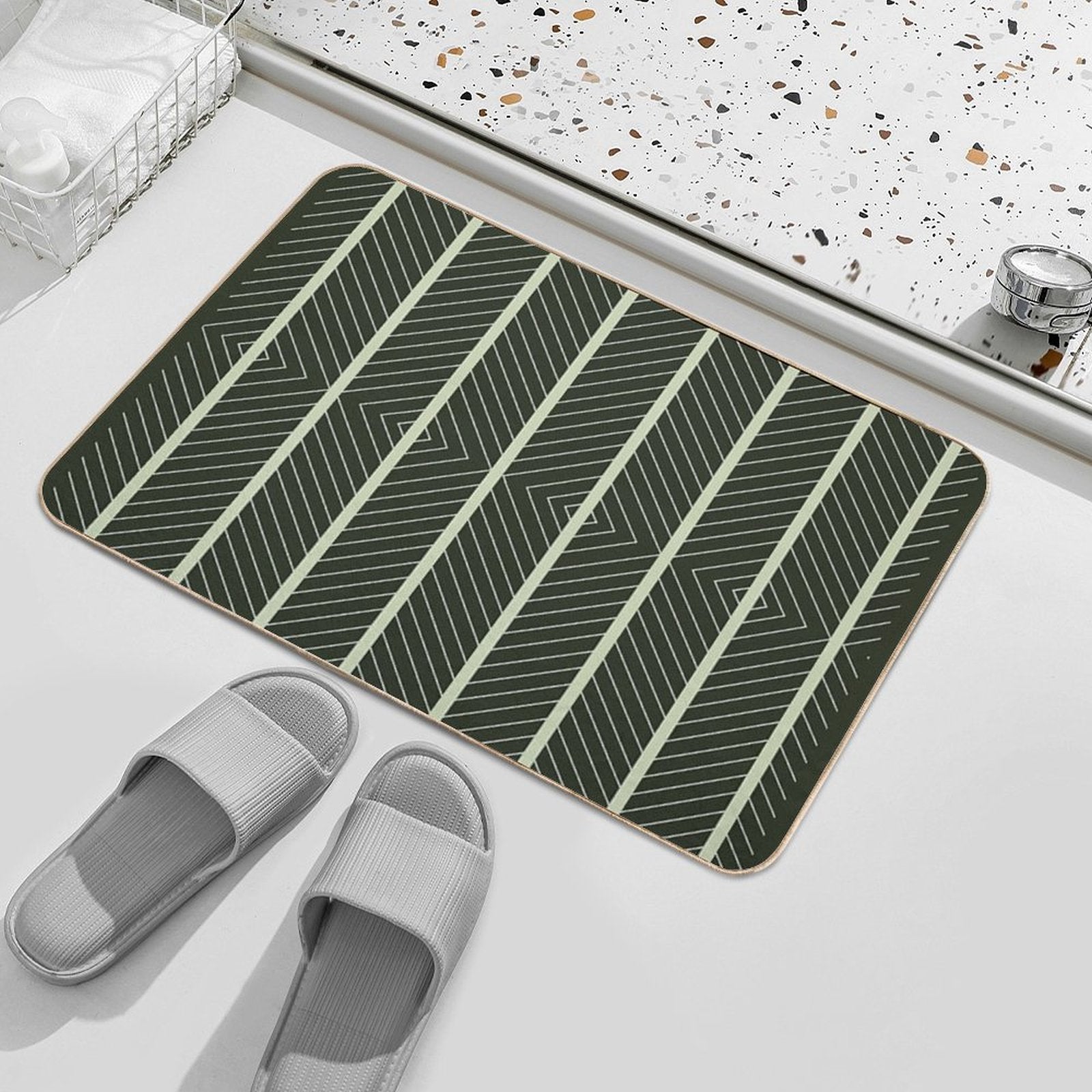 Lines In Lines  Versatile Bath Mat