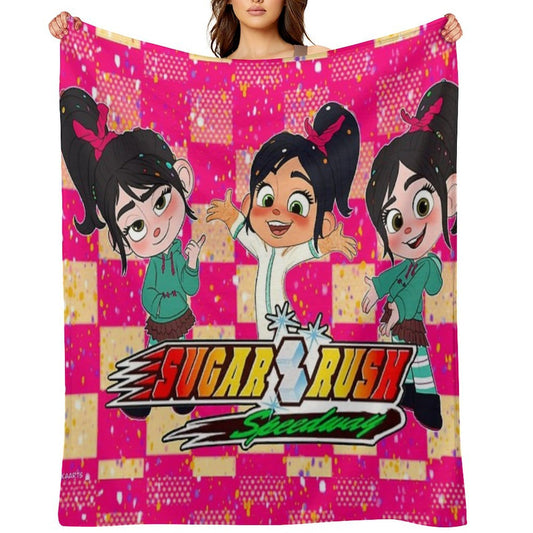 Sugar Rush - Vanellope Von Schweetz Premium Throw Blanket
