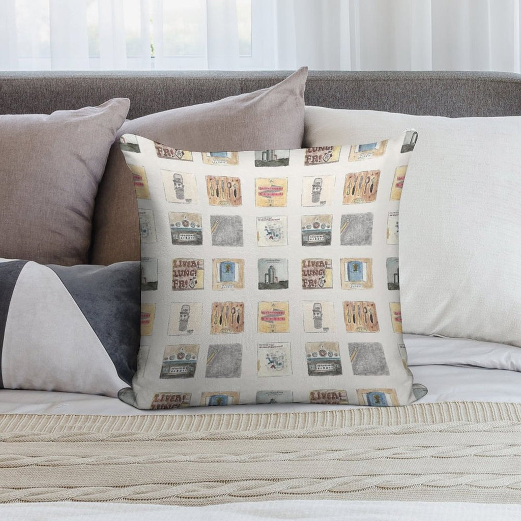 Watercolour Albums - Frightened Rabbit Soft Hidden Zipper Throw Pillow