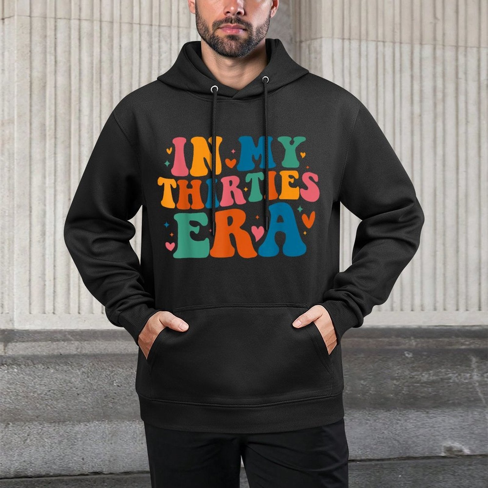 In My Thirties Era, Birthday Party, 30th Birthday Durable Construction Hoodie