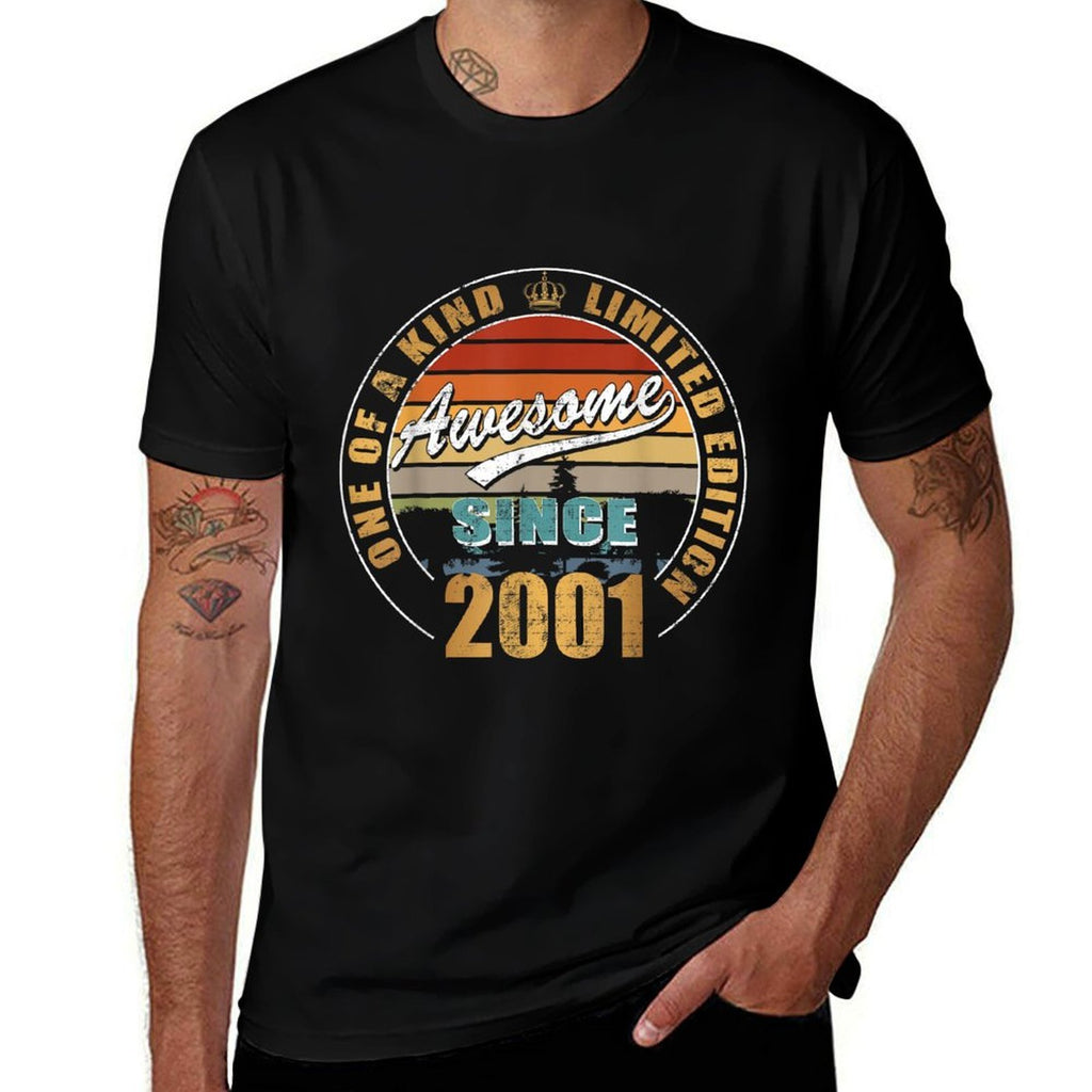 Awesome Since 2001 - For 21 Year Old - 21st Birthday  Durable T-Shirt