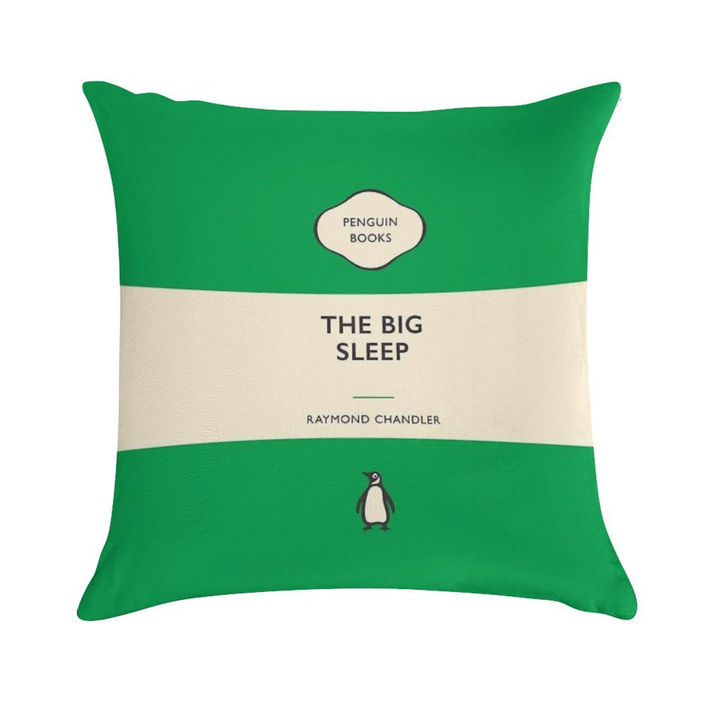 The Big Sleep Raymond Chandler Penguin Book Cover Soft Decorative Cover Throw Pillow