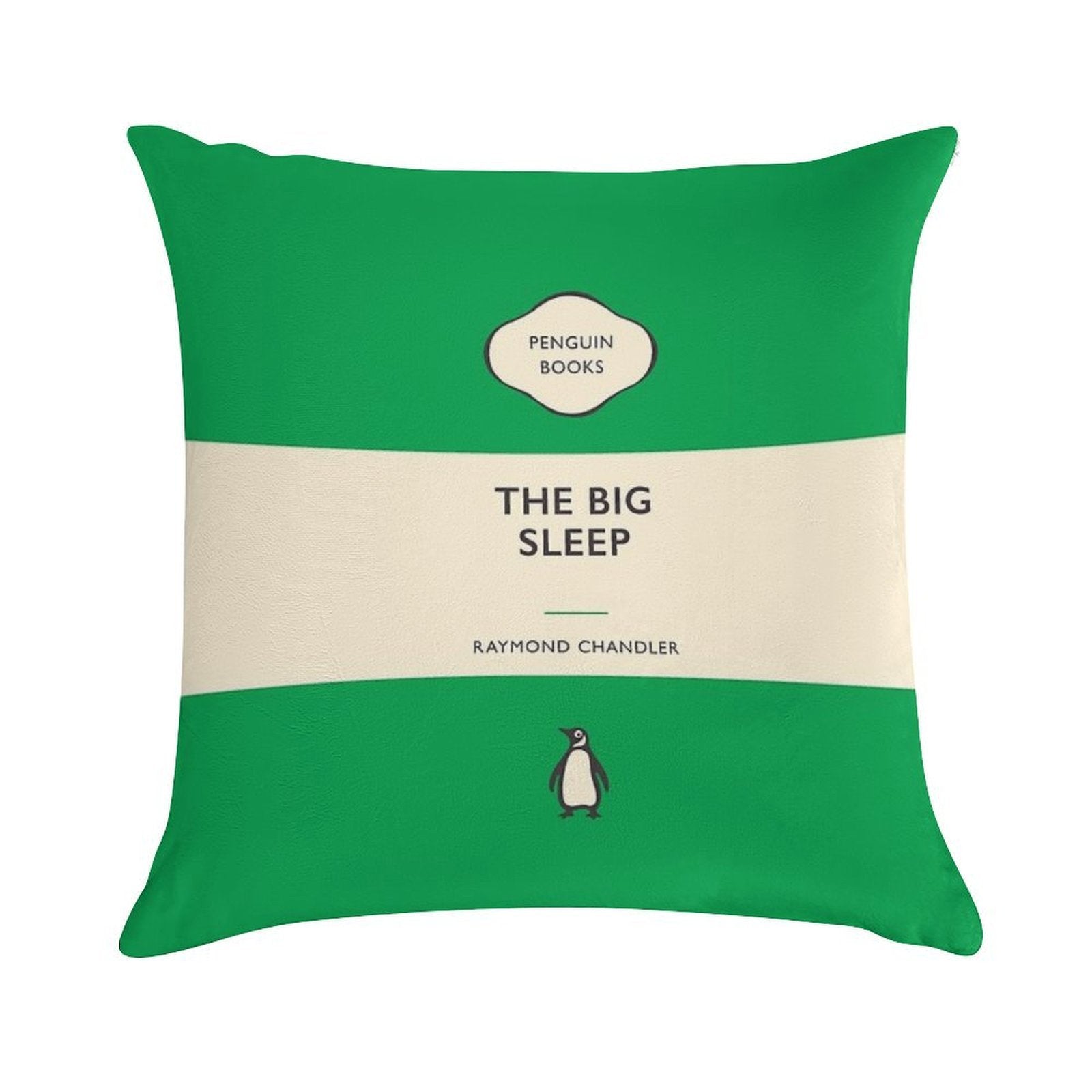 The Big Sleep Raymond Chandler Penguin Book Cover Soft Decorative Cover Throw Pillow