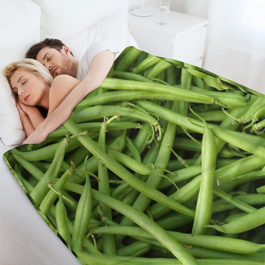Green Beans Compact Throw Blanket