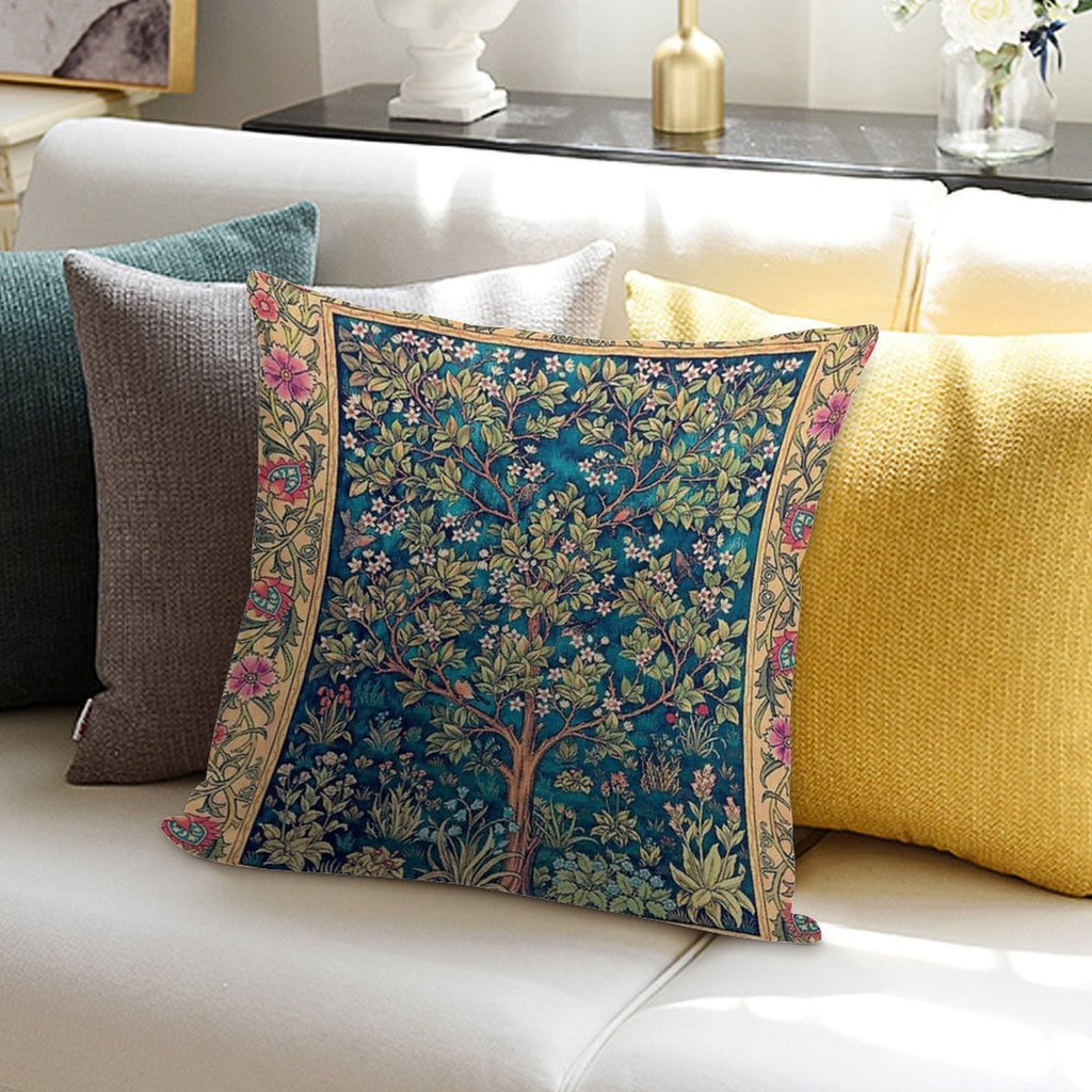 William Morris - Tree of Life, No,3. Soft Multiple Sizes Throw Pillow