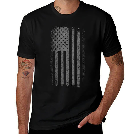 Womens Black American - Patriotic Freedom Dark  Odor-resistant T-Shirt