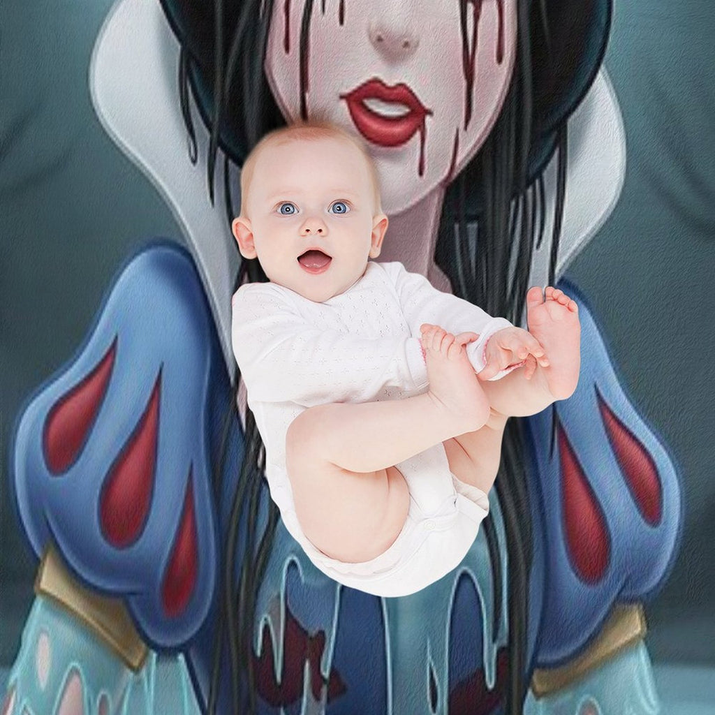 The Weeping Woman of The White Woods Travel-friendly Throw Blanket