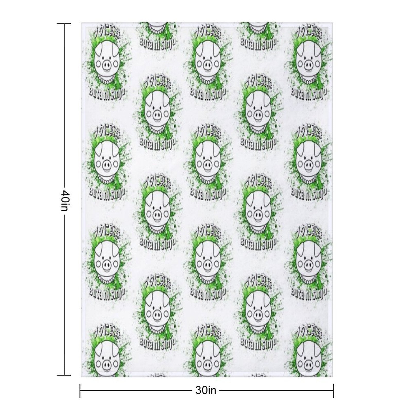 Copie De A Dapper Pig! With Colored Background Anti-pilling Throw Blanket