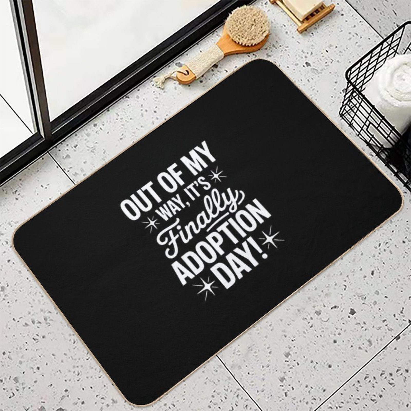 Finally Its Adoption Day Family Foster Love  High-Traffic Bath Mat
