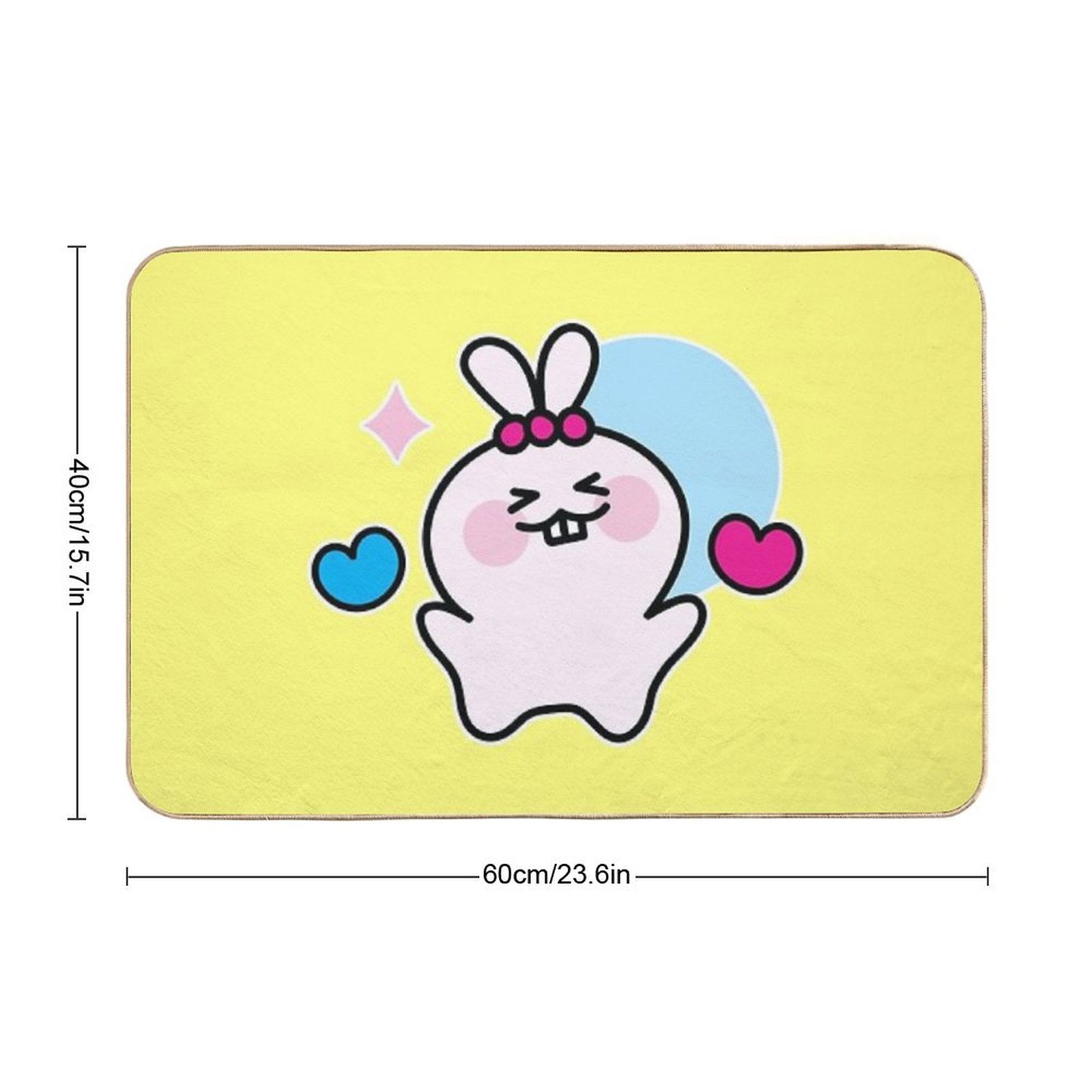 Nikko The Cute Bunny No.7 – 24 Emotions & Expressions  Dirt-Trapping Bath Mat
