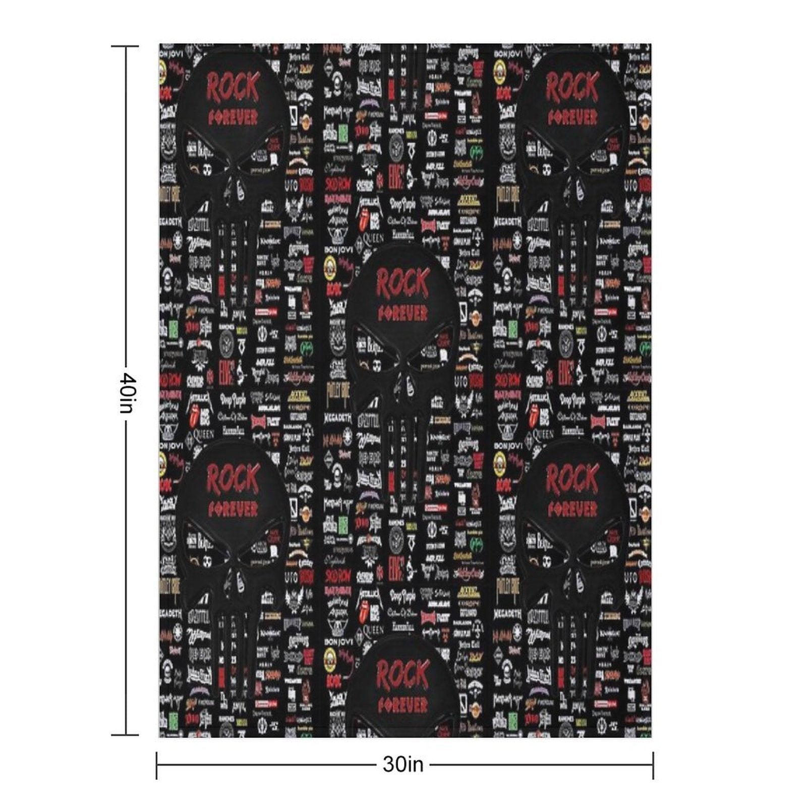 Rock Forever Quick-dry Throw Blanket
