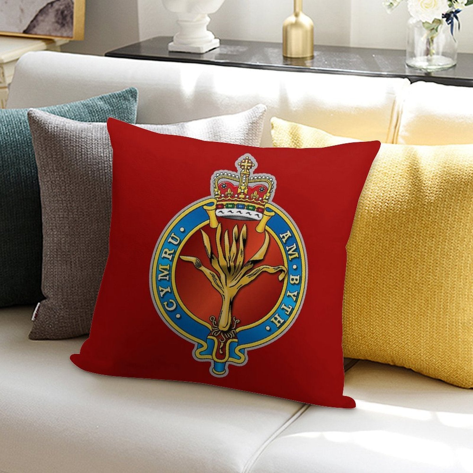 WELSH GUARDS Soft High-Density Material Throw Pillow