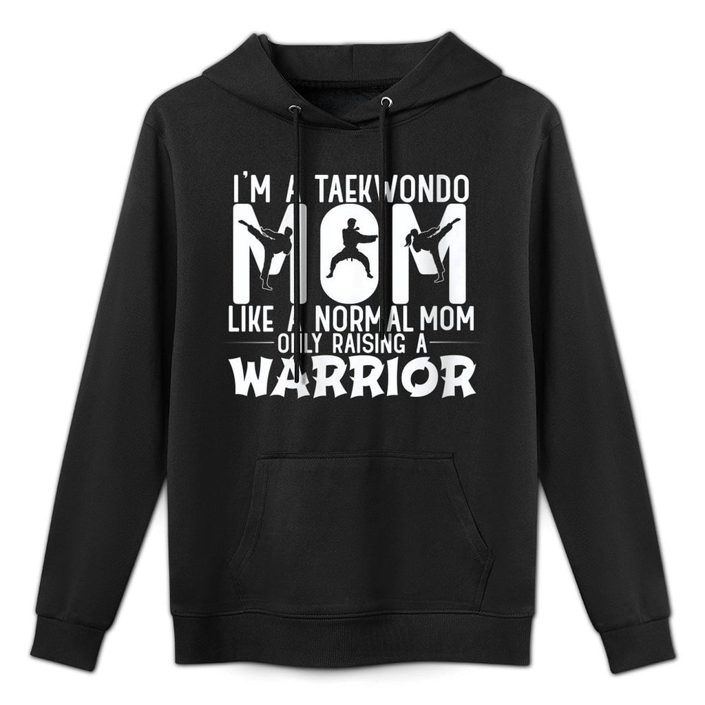 Womens Taekwondo Mom Like A Normal Mom Breathable Fabric Hoodie