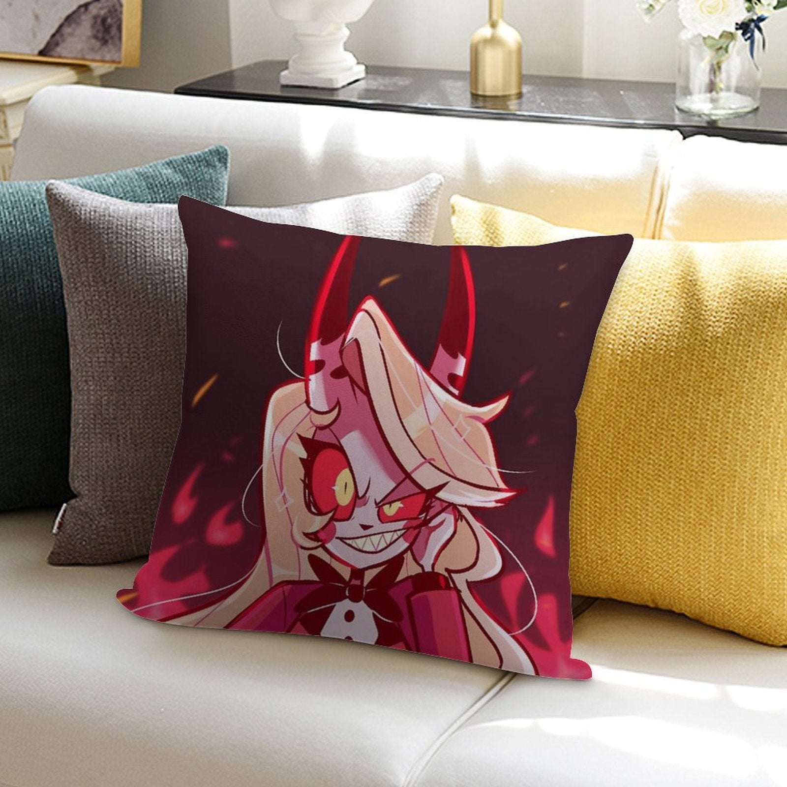 Hazbin Hotel Charlie Soft Easy Maintenance Throw Pillow