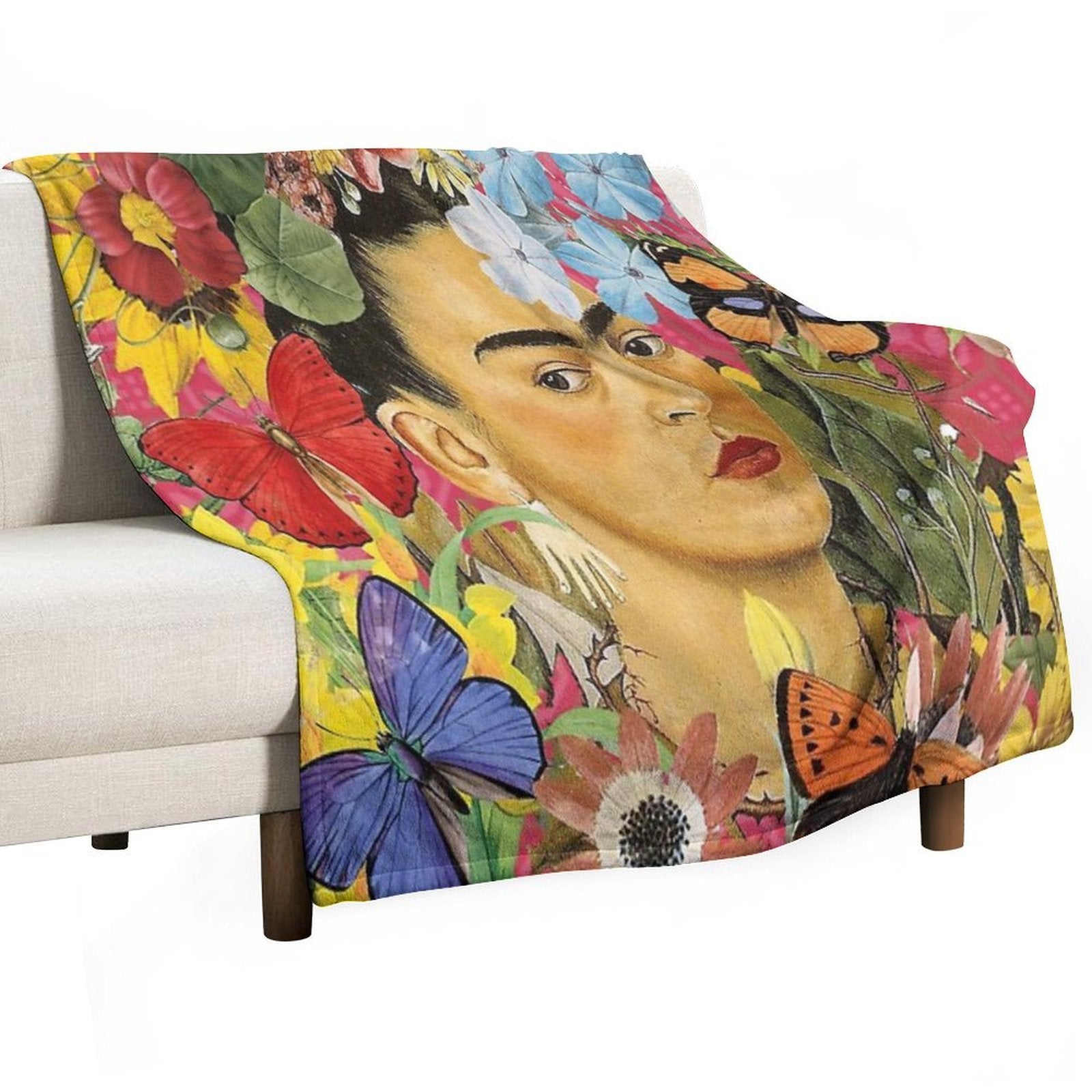 Frida Kahlo Plush Throw Blanket