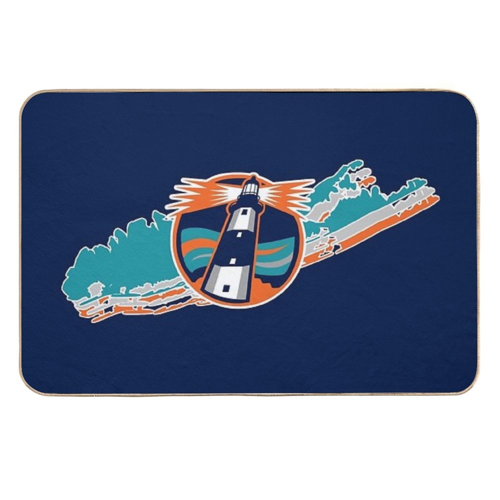 Long Island Hockey Fisherman  Fade-Resistant Bath Mat