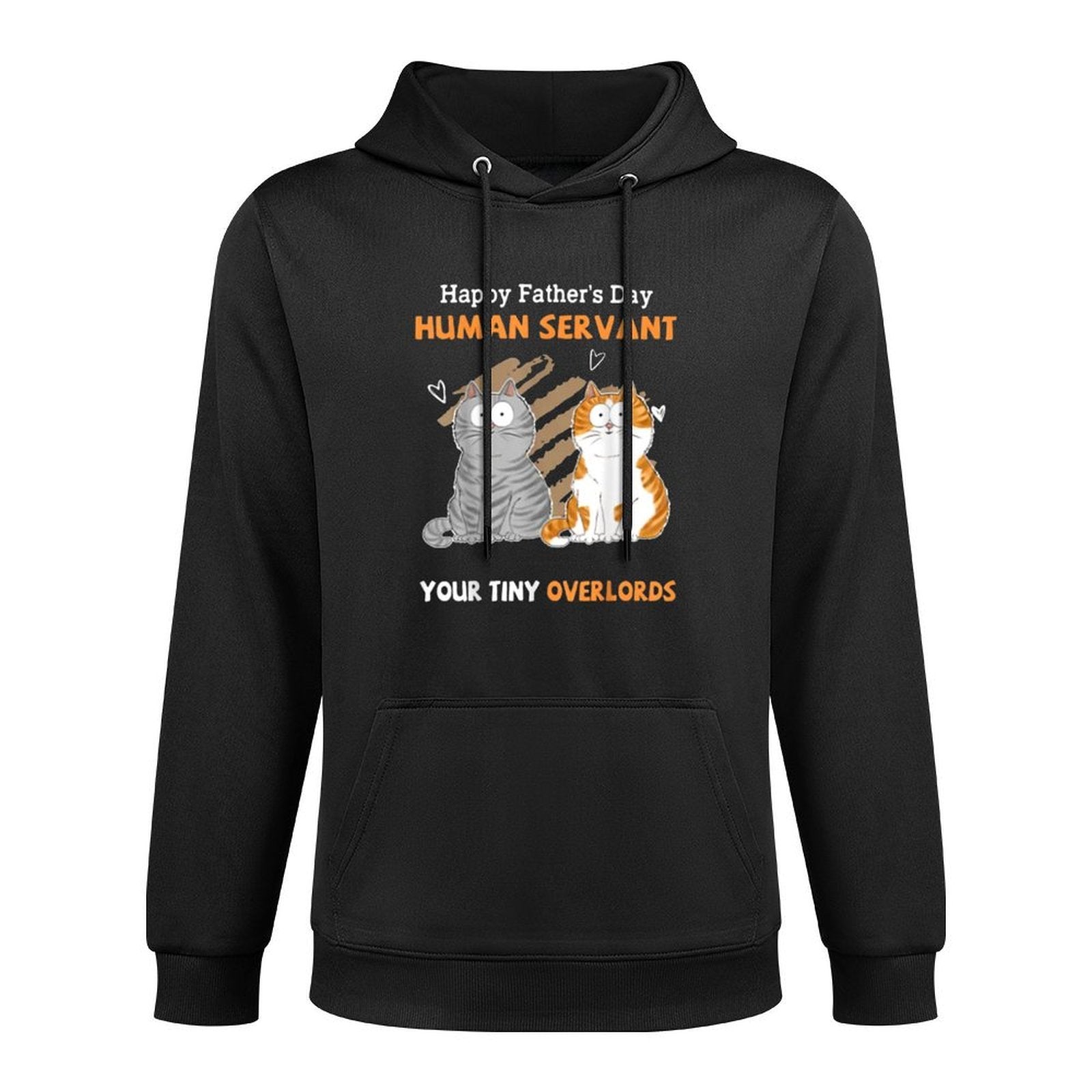 Happy Fathers Day Human Servant Your Tiny Overlords Shape Retention Hoodie