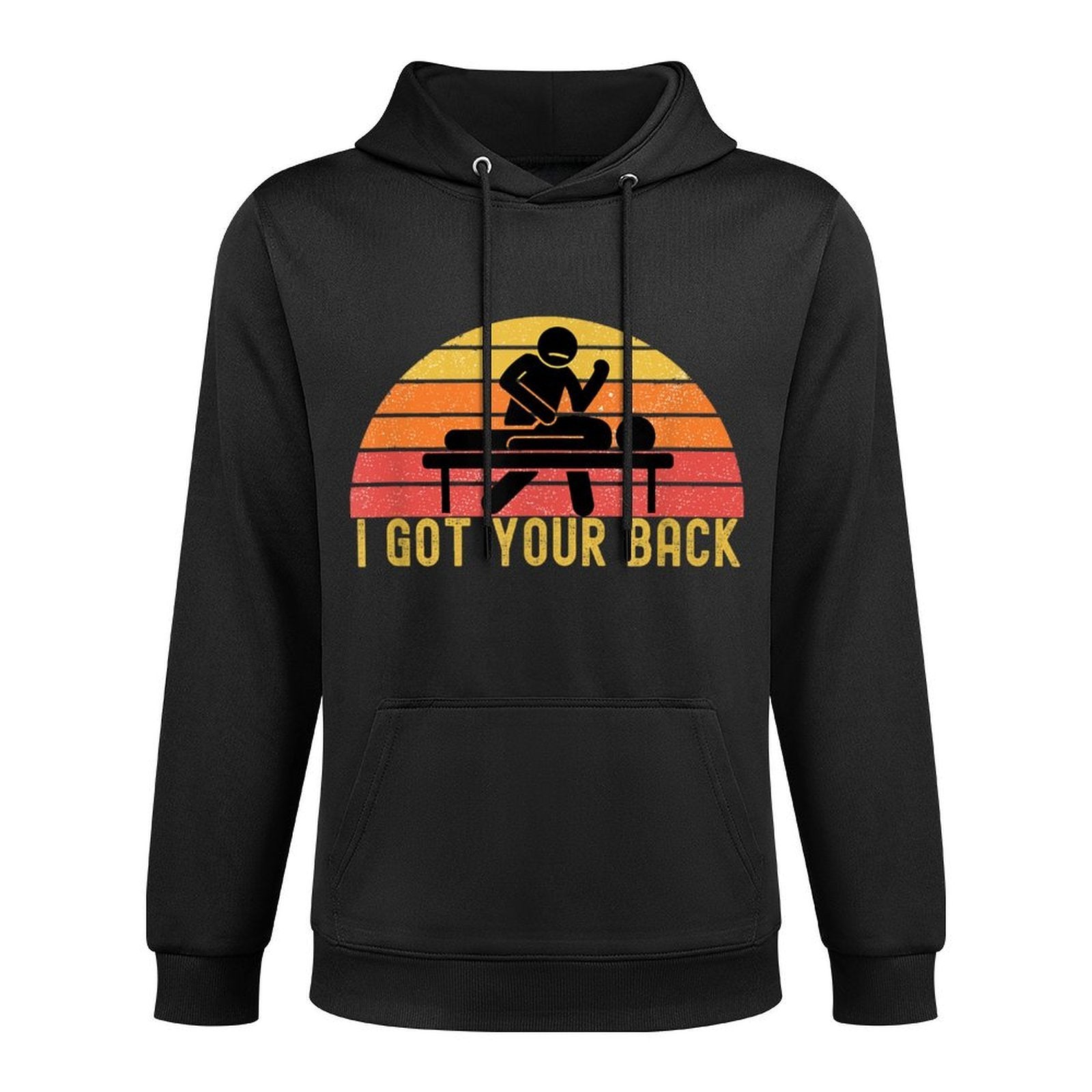 Massage Therapist I Got Your Back Massage Vintage Retro Gift All-Day Comfort Hoodie