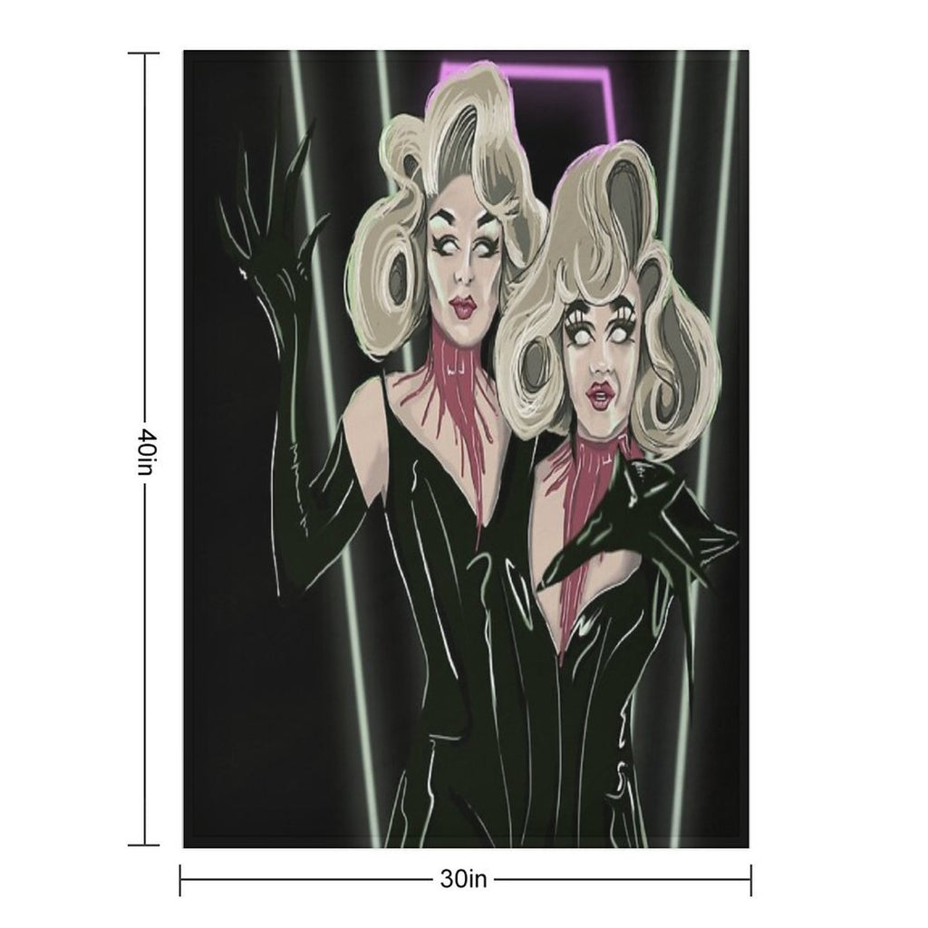 Meet Our Monsters! Boulet Brothers Season 3 Machine-washable Throw Blanket