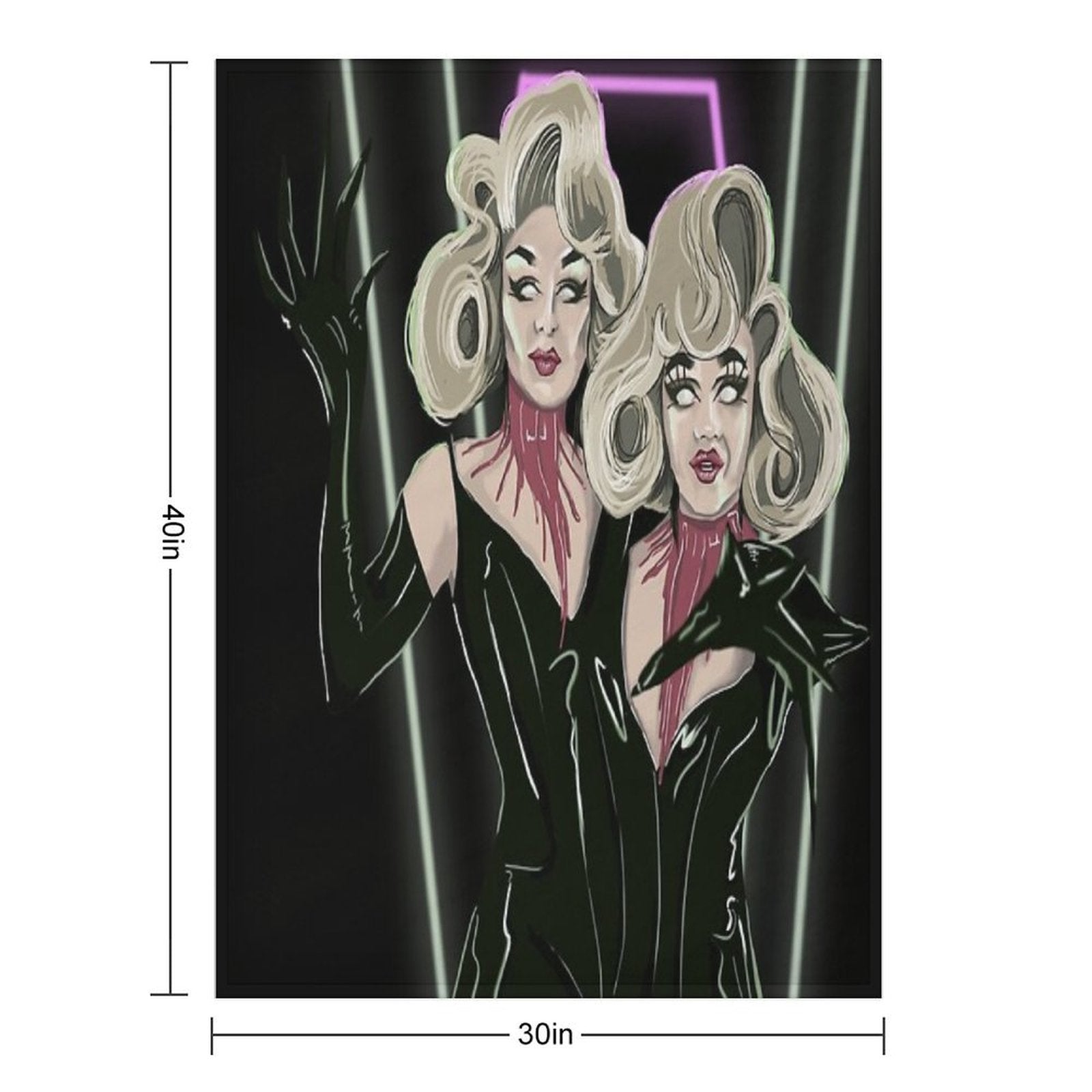 Meet Our Monsters! Boulet Brothers Season 3 Machine-washable Throw Blanket