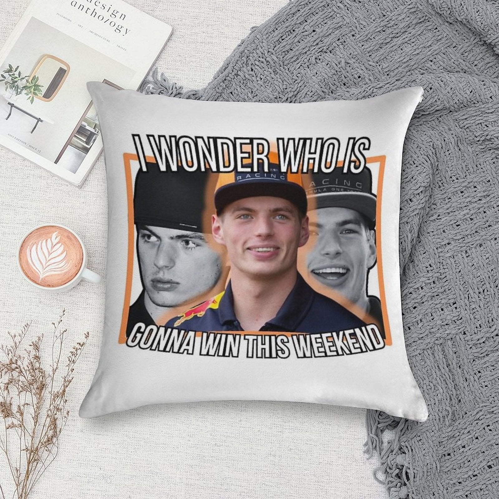 Max Verstappen - Perpetual Winning Soft Anti-Pilling Throw Pillow
