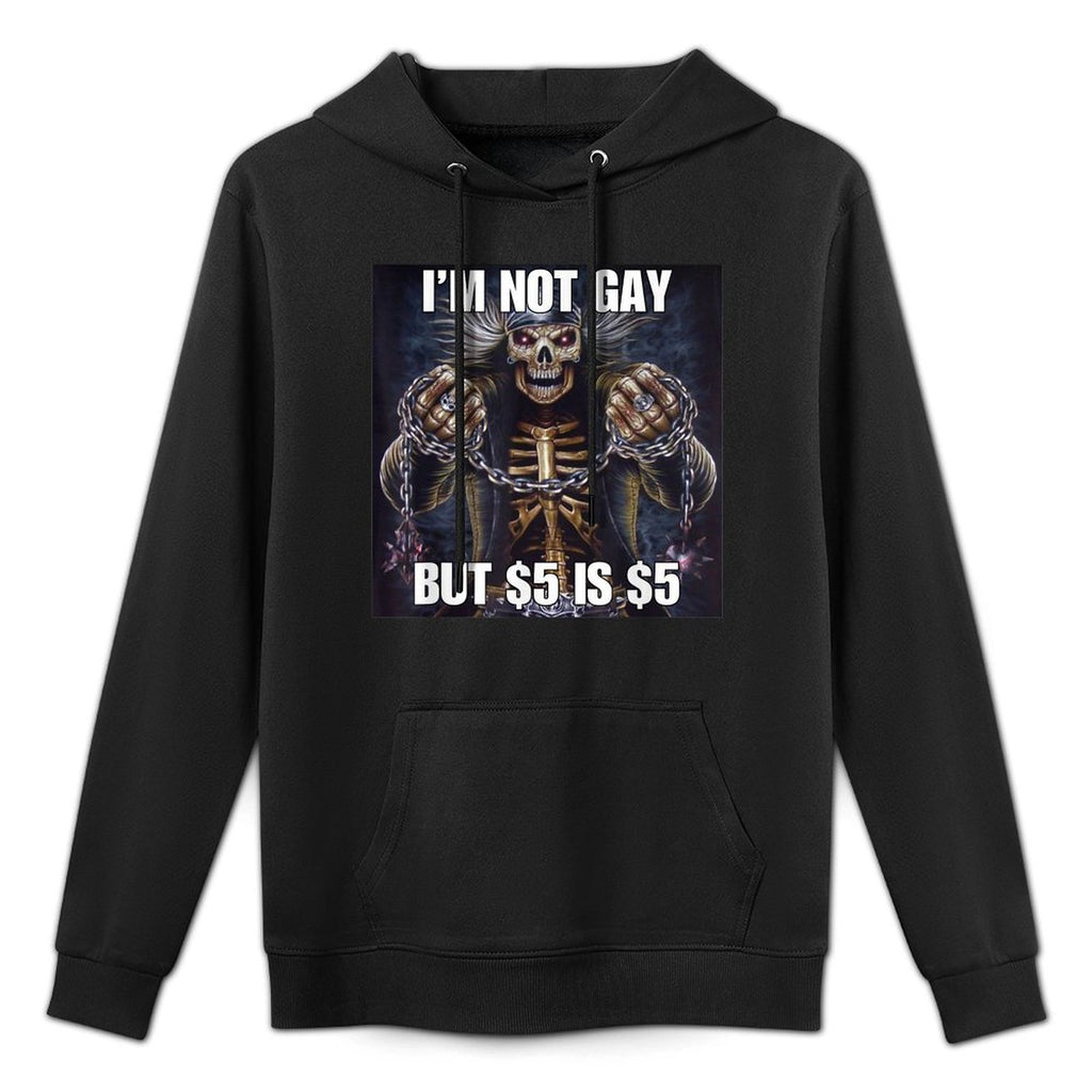 Homosexual Tendencies Gay Funny Cringe Hard Skeleton Meme Kangaroo Pocket Hoodie