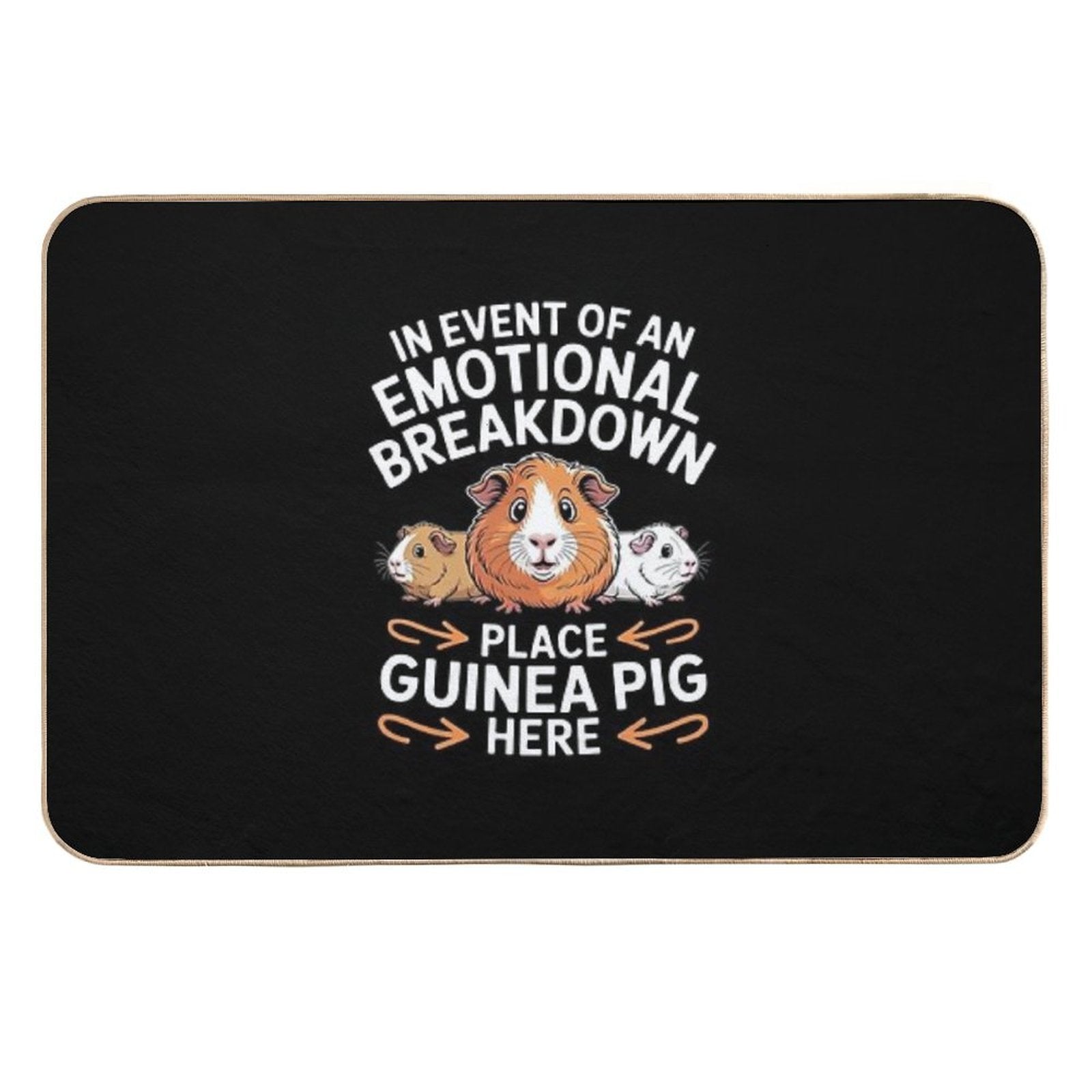 Emotional Breakdown Place Guinea Pig Cavy Pet  Eco-Friendly Bath Mat