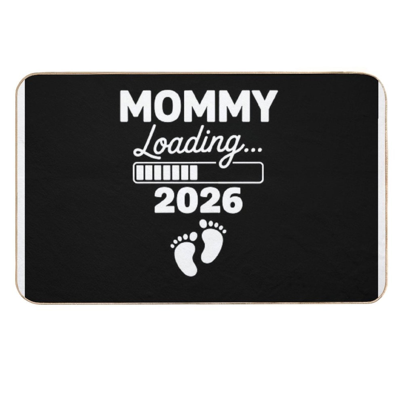 Mommy Loading 2026 Future New Mom Baby Announcement  Multi-Purpose Bath Mat