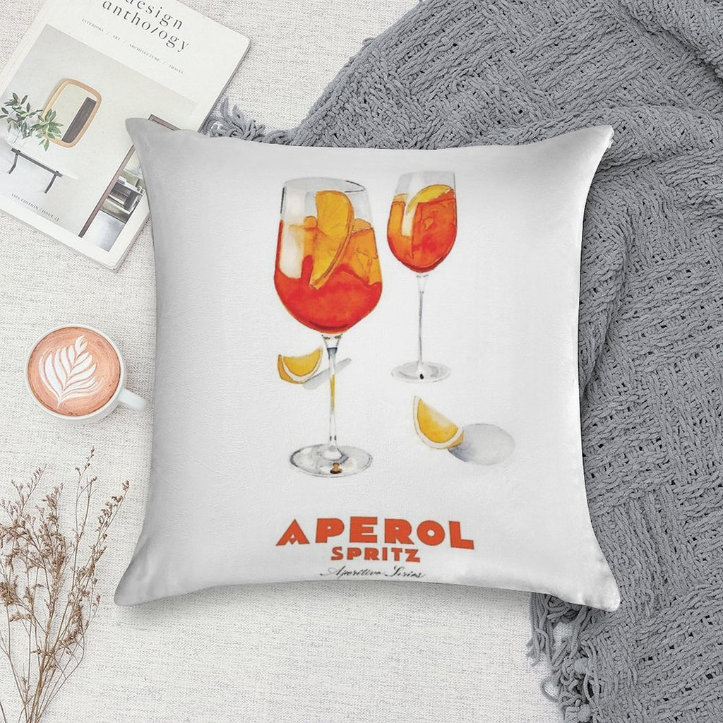 Aperol! Spritz Poster Soft Ultra-Soft Texture Throw Pillow